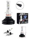 Комплект светодиодные LED лампы X3-H7 для автомобиля HeadLight 50Вт с активным охлаждением 8000K/6000Lm, автомобильные лед лампы