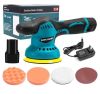 Беспроводная аккумуляторная полировочная машинка Makita 12V D600 с насадками 1250 Вт, Шлифовальная машина с двумя аккумуляторами