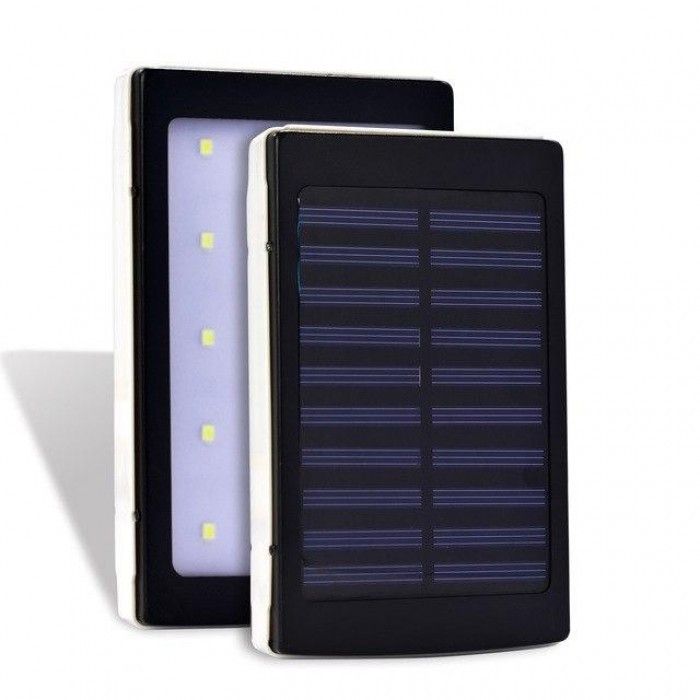 Внешний аккумулятор c LED Power bank L5 Solar 25000 mAh
