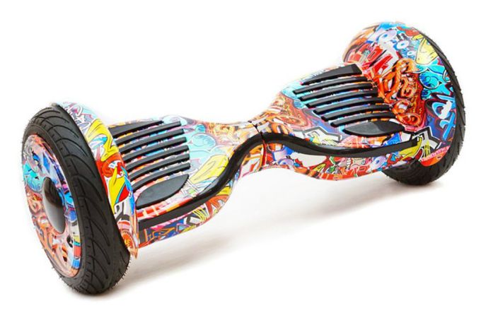 Гироскутер Smart Balance 10,5 дюймов CARTOON, цвета графити.