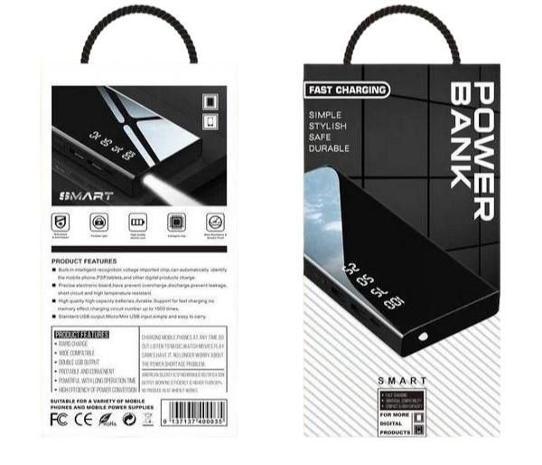 Power Bank 10000 мАч Fast Charging 1012, Портативная мобильная внешняя батарея павербанк 10000 мАч