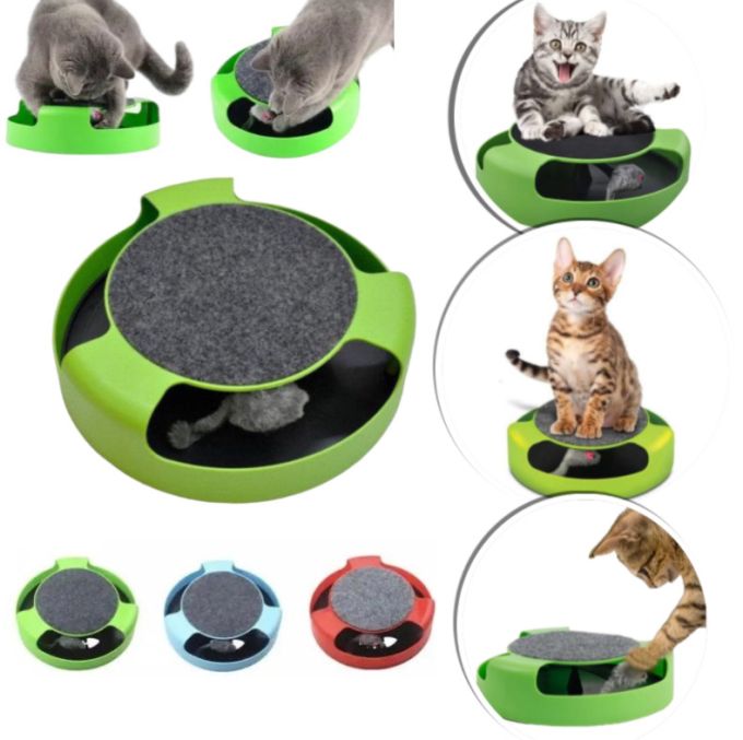 Интерактивная игрушка когтеточка для котов и кошек поймать мышку Catch The Mouse