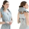 Массажер Электрический для Шеи и Плеч с ИК-подогревом A-Plus Neck massager, Массажер-воротник, Ударный вибромассажер для спины, U-образный массажный пояс для тела