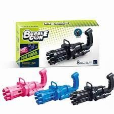 Игрушечный детский пулемет генератор мыльных пузырей Bubble Gun Blaster, Пистолет для мыльных пузырей