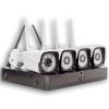 Комплект видеонаблюдения беспроводной DVR KIT CAD Full HD UKC 8004/6673 WiFi 5G набор видеорегистратор с функцией Wi-Fi и 4 камерами видеонаблюдения, камеры с датчиком движения, режим квадратора, три режима записи, удаленный просмотр