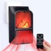 Электрический мини обогреватель камин Flame heater с пультом 1000вт, портативный обогреватель камин