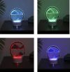 Настольная Лампа ночник RGB песочные часы Картина USB светильник 3D Sandscap вращение 360 °, уникальная увлекательная яркая прикроватная лампа анти стресс подвижный песок, светодиодный светильник с сыпучим песком