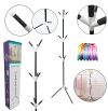 Металлическая напольная вешалка-стойка для одежды Coat Rack 12 крючков, Вешалка для пола с крючками разборная