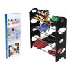 Полка для обуви Stackable Shoe Rack 12 пар, стойка для хранения обуви 4 полки
