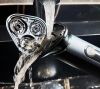 Водонепроницаемая универсальная Акумуляторная Электробритва для лица и бороды VGR V-310 USB IPX7, Влажное и сухое бритье, Двойные лезвия, Мужская Роторная с LED Дисплеем, Три плавающих головки с чехлом для хранения