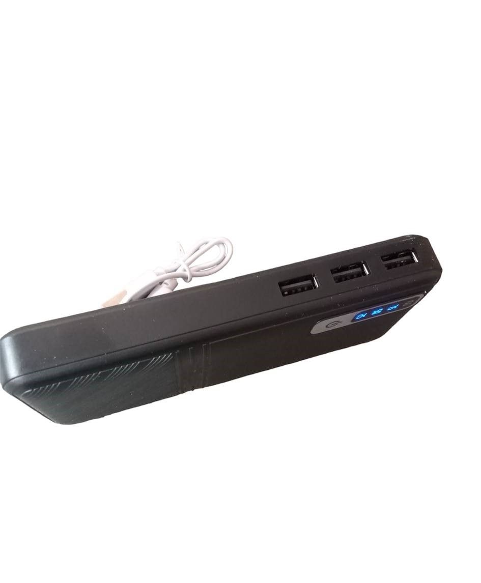 Универсальная практичная Мобильная зарядка UN-3103 20000mAh, портативнй переносной Powerbank с фонарем и LCD дисплеем для подзарядки ваших устройств, для зарядки гаджетов, с тремя портами USB