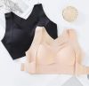 Короткий эластичный бюсгалтер Спортивный ChestSupport Waist And Long Back NO SBK 66 с коротким низом, бесшовный топ пуш-ап для фитнеса, для корекции груди,поддерживающий бюстгальтер-борцовка,лиф с застежкой спереди