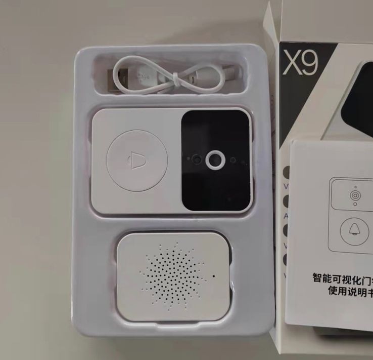 Домофон с камерой WiFi и датчиком движения Doorbell X9  Умный дверной многофункциональный видеозвонок, инновационный видеодомофон с удаленным контролем со смартфона, с функцией видеозаписи по срабатыванию датчика движения