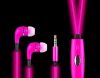 Наушники светящиеся Light Earphone, Вакуумные светодиодные наушники светящиеся в темноте с микрофоном