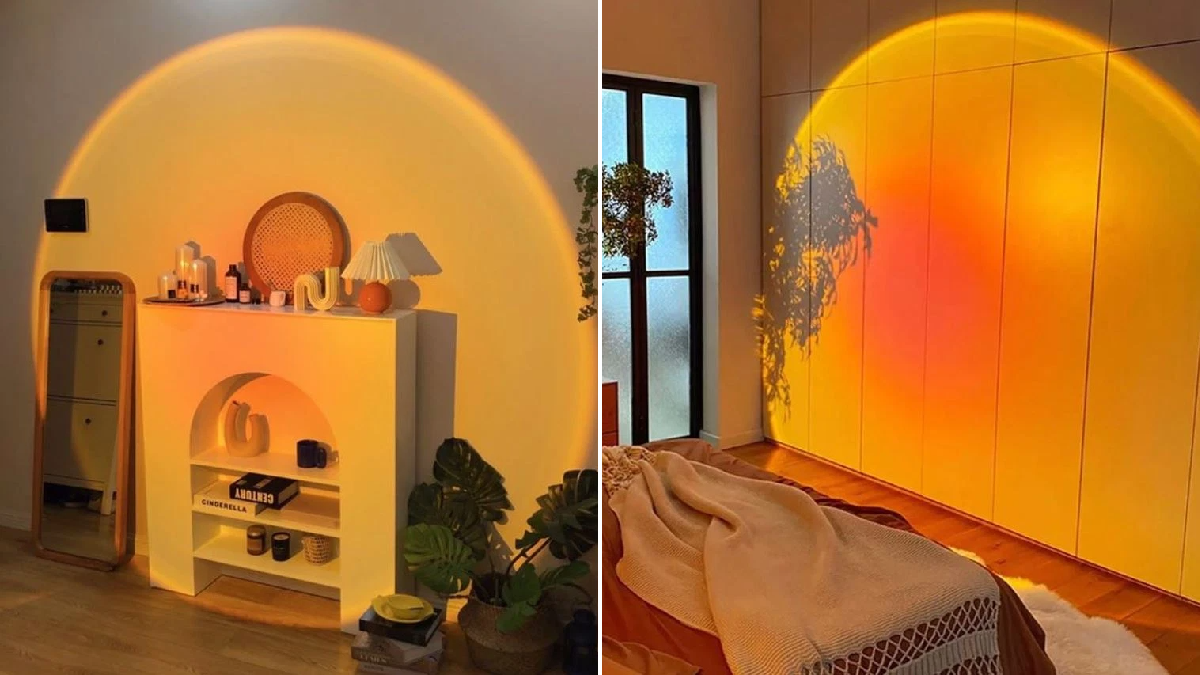 Проекционная лампа SUNSET с эффектом заката, Светодиодная лампа проектор заката солнца Sunset Lamp Q07