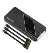 Повербанк Power Bank Viaking N9 50000mAh Black,портативное зарядное устройство с индикатором, фонариком, 2xUSB, MicroUSB, Type-C, Lightning