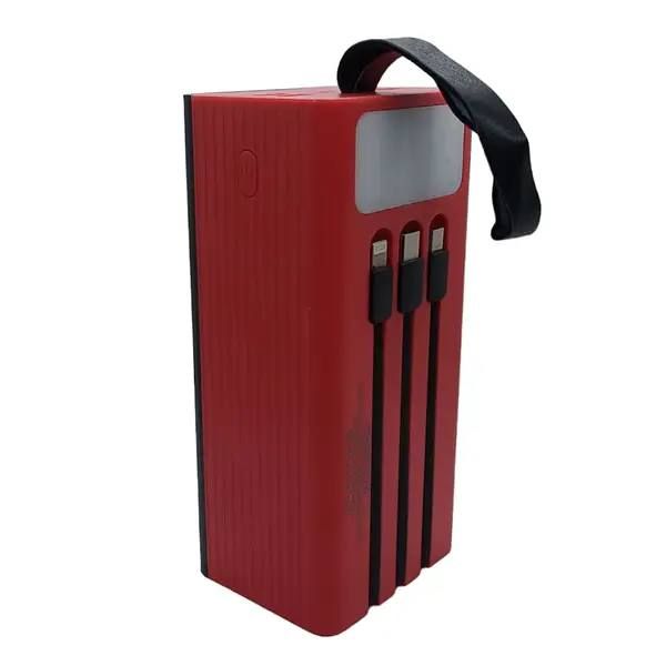 Универсальная мощная портативная мобильная батарея Power Bank 50000 mAh Fast Changer, практичный переносной внешний аккумулятор для зарядки, многократное питание ваших устройств, 3 кабеля зарядки
