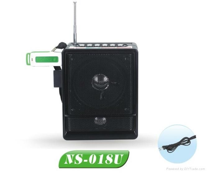 Бумбокс MP3 Колонка Радио 10 Вт NS-018 ремешок на руку