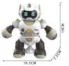 Танцующий интерактивный светящийся робот Rotating Robot на батарейках, Детская музыкальная игрушка робот Robot Light and Music