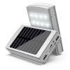 Power Bank 50000 mAh с солнечной батареей и Led панелью silver, Компактное и мощное портативное зарядное устройство, Внешняя батарея для зарядки, внешний аккумулятор, Универсальное устройство, работающее от сети, компьютера и энергии солнца