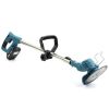 Аккумуляторная газонокосилка триммер Makita UR120DWAE 24V 3000мАч с 2 аккумуляторами, Беспроводная тример-коса с колесом для стрижки сада и газона