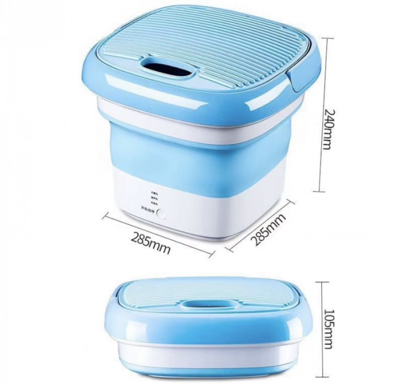 Складная стиральная машина Maxtop BX-3 mini переносная 10W, силиконовая портативная стиралка Folding Washing Machine