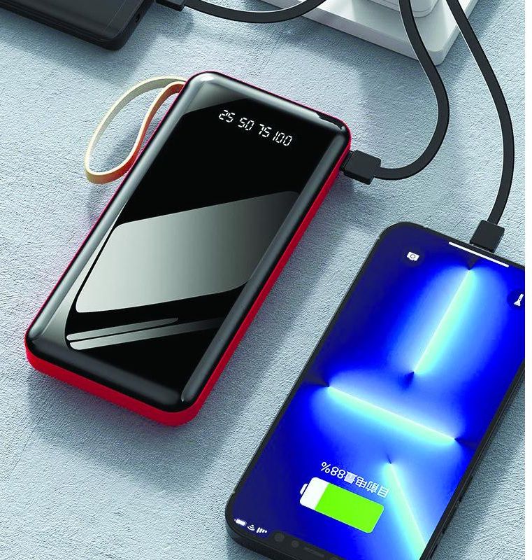 Зарядное устройство Power Bank Z-15 40000mah 4в1 micro USB, Lightning и Type-C , внешний акумулятор