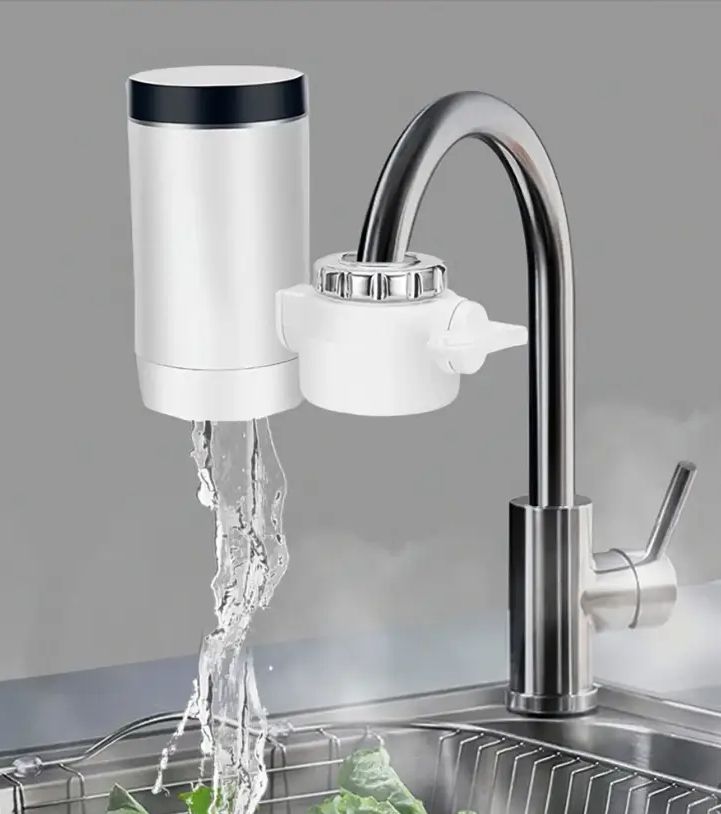 Проточный водонагреватель на кран с экраном Heating Faucet Delimano FT-005 электрический 3000 Вт, мгновенный нагрева воды