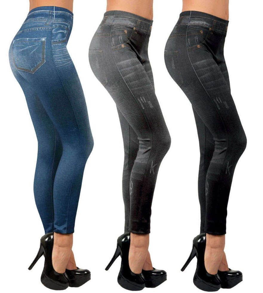 Утягивающие корректирующие джинсы джеггинсы Slim`n Lift Caresse Jeans, Утягивающие брюки  лосины