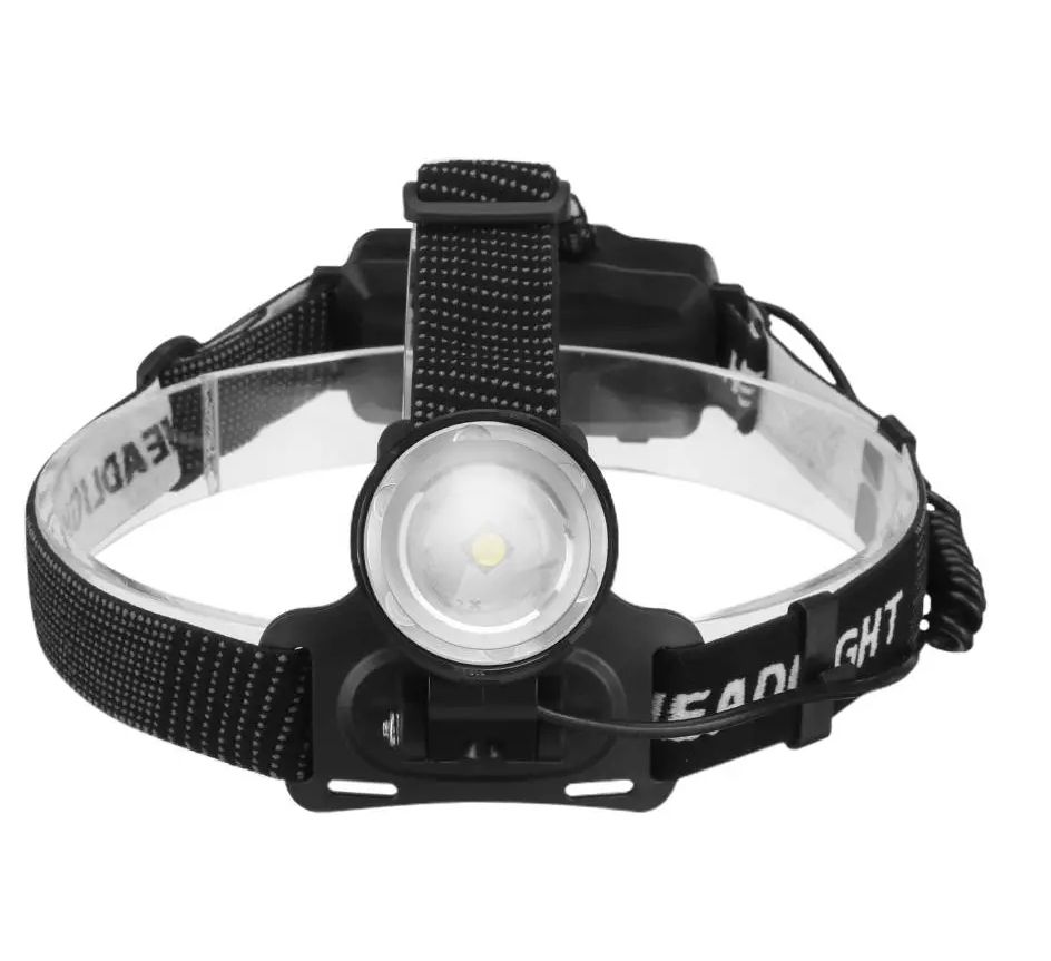 Налобный фонарь BL T20 -P90 LED Zoom аккумуляторный светодиодный мощный фонарик с фокусировкой, наклона линзы – 90°