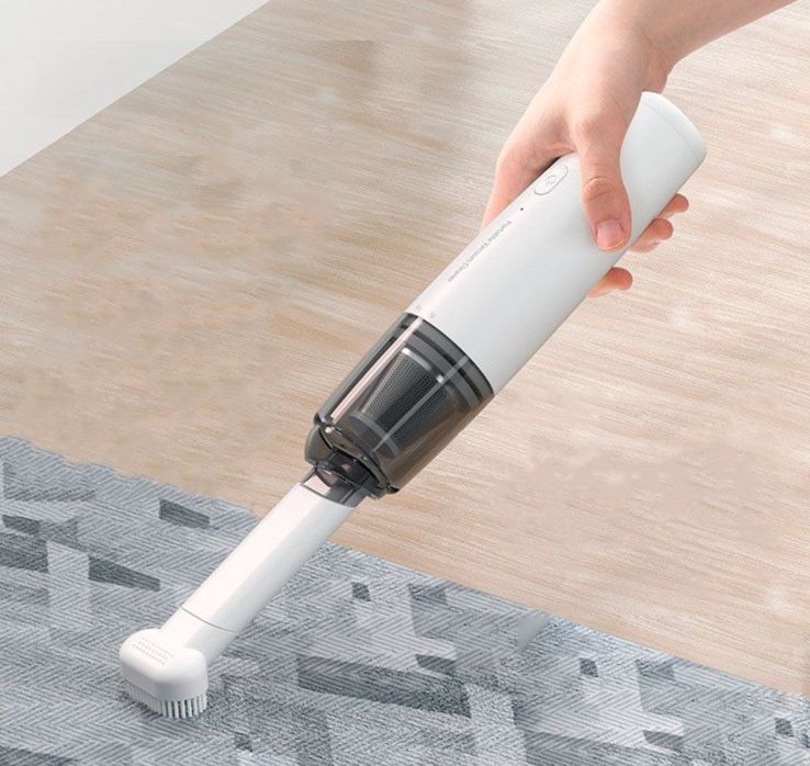 Ручной портативный компактный беспроводной пылесос VACUUM CLEANER универсальный пылесос с аккумулятором, аккумуляторный автомобильный прибор для быстрой уборки