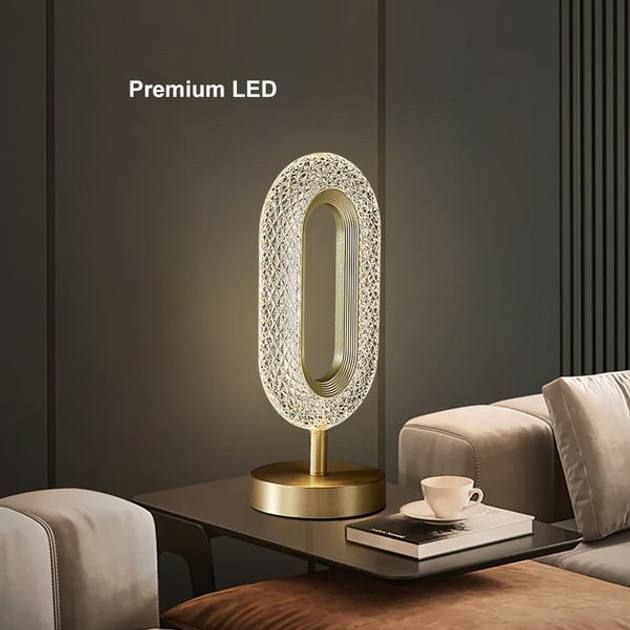 Настольная лампа с кристаллами и бриллиантами Creatice Table Lamp 16, Три вида освещения, прикроватная сенсорная светодиодная лампа,Изящная форма, светильник-ночник, имитирует хрусталь, светильник аккумуляторный беспроводной