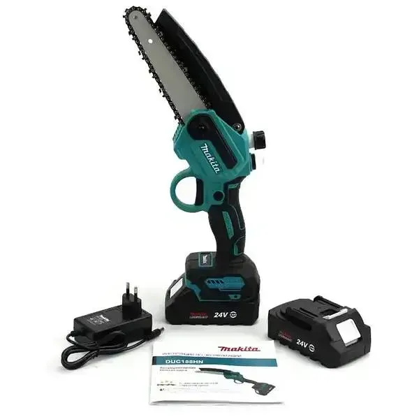 Аккумуляторная мини пила Makita DUC155Z 48V 550W 6 дюймов 2 АКБ с автоматической смазкой цепи