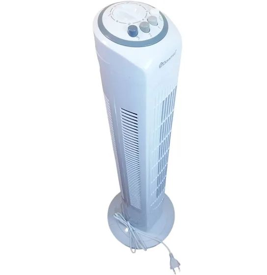Бесшумный Напольный Вентилятор DOMOTEC MS-1627 White TOWER FAN с таймером отключения, 3 режима скорости, колонный эффективный вентилятор для дома и офиса