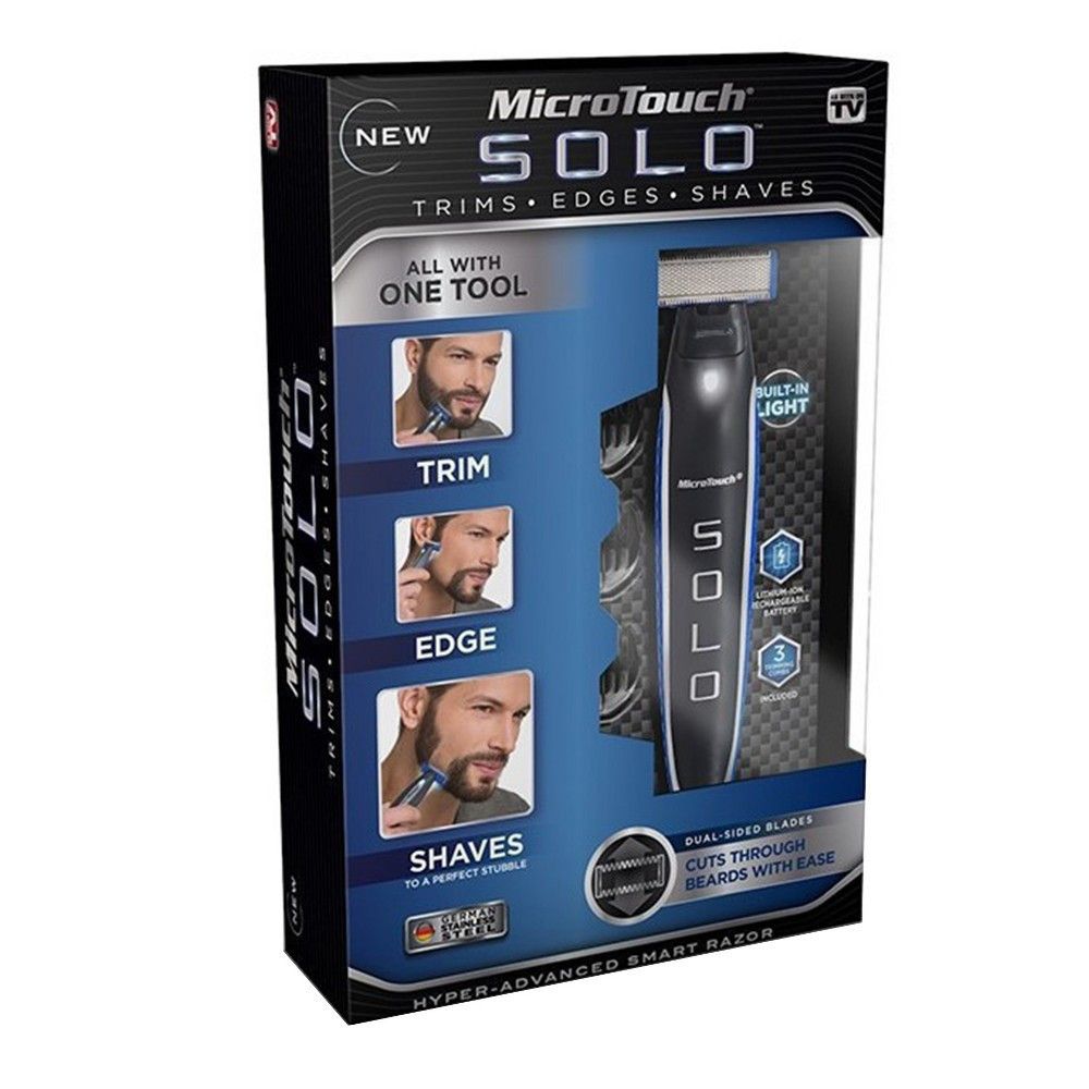Триммер MicroTouch Solo мужской универсальный стрижка бороды усов бритва