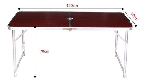 Стол туристический складной для пикника для рыбалки Folding Table 4 стула Коричневый