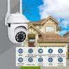 Поворотная камера наружного видеонаблюдения с Wi-Fi CLOUD STORAGE, Уличная поворотная 360° погодозащитная IP-камера, полный угол обзора, с удаленным доступом, ночной съёмкой и датчиком движения и и облачным хранилищем