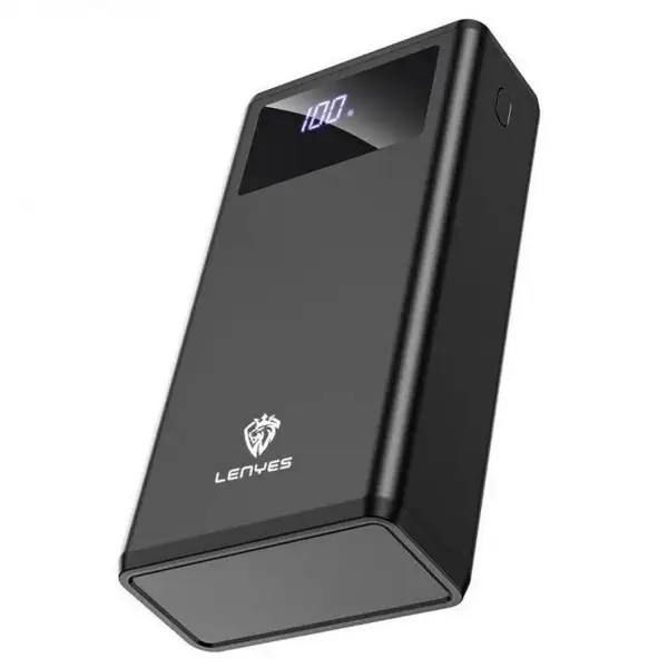 Power bank LENYES PX591 50000mAh (реальна ємність) 20W+PD QUICH CHARGE, портативная внешняя аккумуляторная мобильная батарея, универсальный павербанк для зарядки, компактная зарядная батарея с быстрой зарядкой