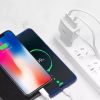 Сетевое зарядное устройство USB HOCO C59A 2-USB + Кабель USB-MicroUSB, комплект для зарядки телефона адаптер + кабель, для Android,Samsung,Xiaomi,Huawei,Meizu Белый, азрядное для двух устройств, адаптер на два USB