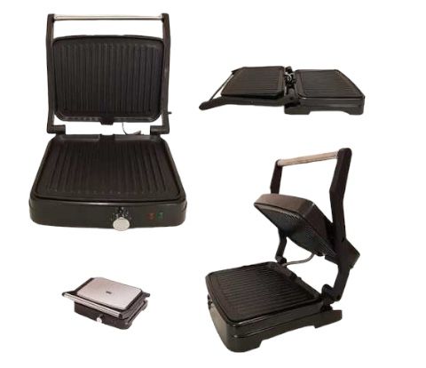 Гриль Мультимейкер ОРЕРА OP-205 Compact Grill 3200W прижимной гриль с антипригарным покрытием, термоизолированные ручки, защита от перегрева