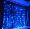 Светодиодная гирлянда штора водопад синяя 3x2 м 240 диодов Xmas LED B-3,  гирлянда штора водопад синяя 3 на 2 м