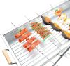 Переносной мангал гриль барбекю BARBECUE TRAY 770SS MD-008 70х30х70 см с решеткой, портативный металлический мангал