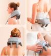 Массажер Электрический для Шеи и Плеч с ИК-подогревом A-Plus Neck massager, Массажер-воротник, Ударный вибромассажер для спины, U-образный массажный пояс для тела
