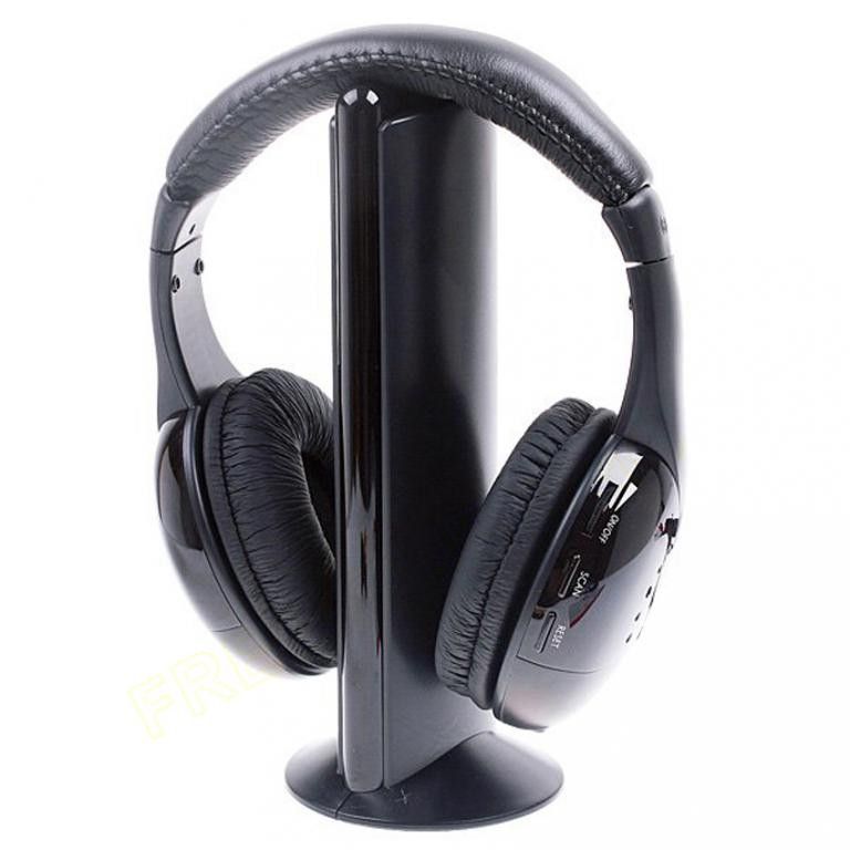 Беспроводные наушники 5в1 + FM радио Wireless Headphone pc tv