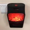 Электрический мини обогреватель камин Flame heater с пультом 1000вт, портативный обогреватель камин