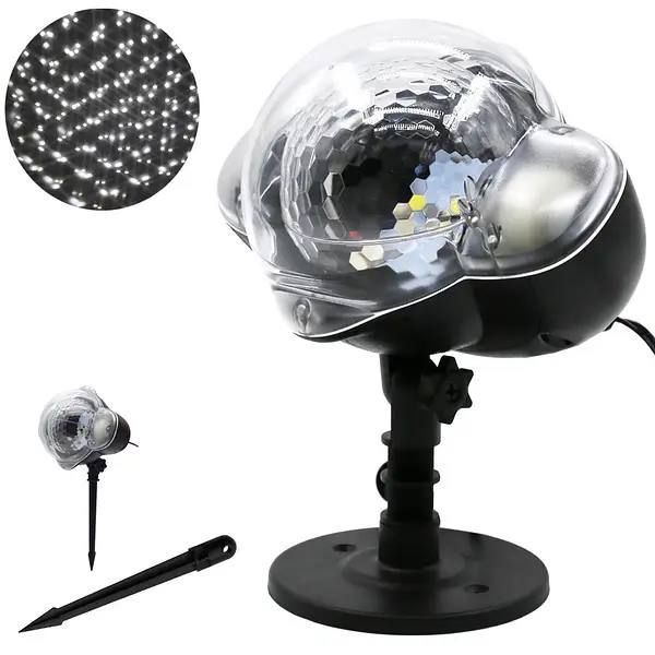 Лазерная установка-диско Laser Light WL 809, Диско-шар светомузыка для дома, Подсветка для улицы и дома с динамическим режимом свечения,  Лазерный проектор влаго и морозоустойчив, иллюминация, диско-лампа