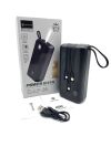 Power bank LENYES PX368 30000mAh (реальная емкость), Портативная универсальная внешняя мобильная батарея, аккумуляторная переносная батарея, мощный павербанк для зарядки, 3 встроенных кабеля Micro/Type-C/Lightning