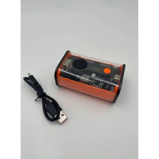 Power Bank LINQ TM-16000mAh PD 22,5W, Прозрачный повербанк с индикатором и дисплеем, Внешняя портативная аккумуляторная батарея, компактная мобильная батарея, универсальное зарядное устройство, для зарядки