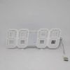 Часы настольные электронные LY-1089, с подсветкой, Синие цифры, многофункциональные универсальные с будильником и термометром, компактные портативные с регулировкой яркости, стильное оригинальное устройство