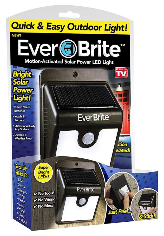 Уличный LED светильник на солнечных батареях с датчиком движения EverBrite